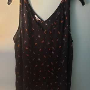 Animal pattern flowy top